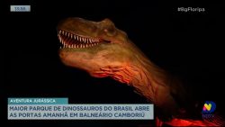 aventura-jurassica:-maior-parque-de-dinossauros-do-brasil-abre-as-portas,-em-balneario-camboriu