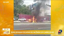 escape-milagroso:-motorista-e-passageira-saem-ilesos-de-incendio-em-carro,-em-balneario-camboriu