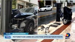 policia-prende-homem-que-furtava-celulares-no-carnaval,-carro-de-luxo-bate-em-poste-em-bc