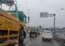 acidente-na-br-101-interdita-pista-e-gera-4-km-de-fila-em-florianopolis;-veja-outras regioes